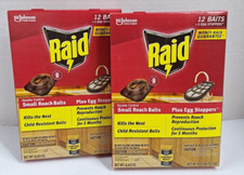 Raid Double Control 12 Small Roach Baits + Eg...