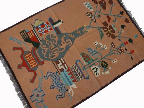 140x104 cm handgewebte orient kazak Teppich Nomaden kaukasische kelim No:506 - Picture 4 of 12