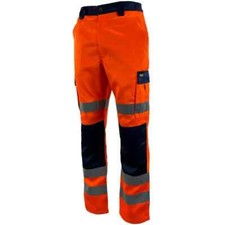 Hi Vis Viz Reflective Cargo Combat Trouser High Visibility Safety Workwear Pants