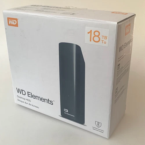 WD ELEMENTS - 18 TB - USB 3 - 3,5''Externe Festplatte - (My Book) - RESTGARANTIE