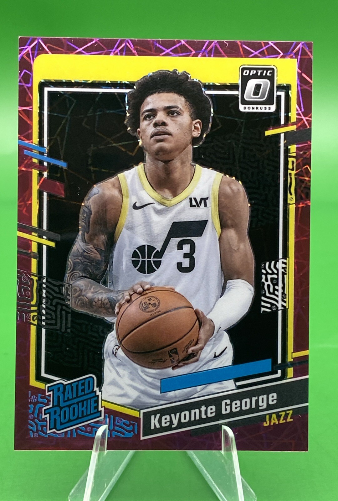 🦩 # 18/79 Pink Velocity 2023-24 Optic Keyonte George #223 RC Rated Rookie