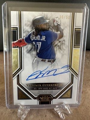 2023 Topps Tier One Vladimir Guerrero Jr. ADVC Stats On Card Auto  