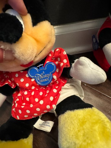 VINTAGE Disneyland Walt Disney World Mickey & Minne Mouse Plush with Tags! - Picture 2 of 3