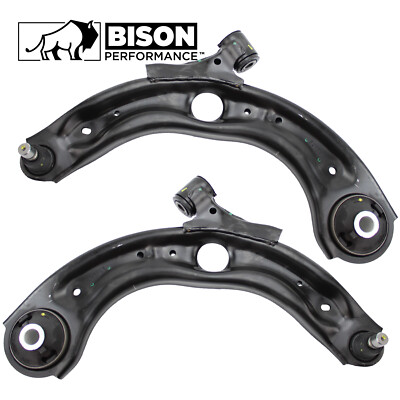 Bison Performance 2pc Set Front LH RH Lower Control Arm & Ball Joint For Yaris