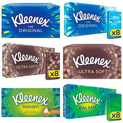 Kleenex Original/Ultrasoft/Balsam Regular TissuesRegular Pack or Pocket Pack 