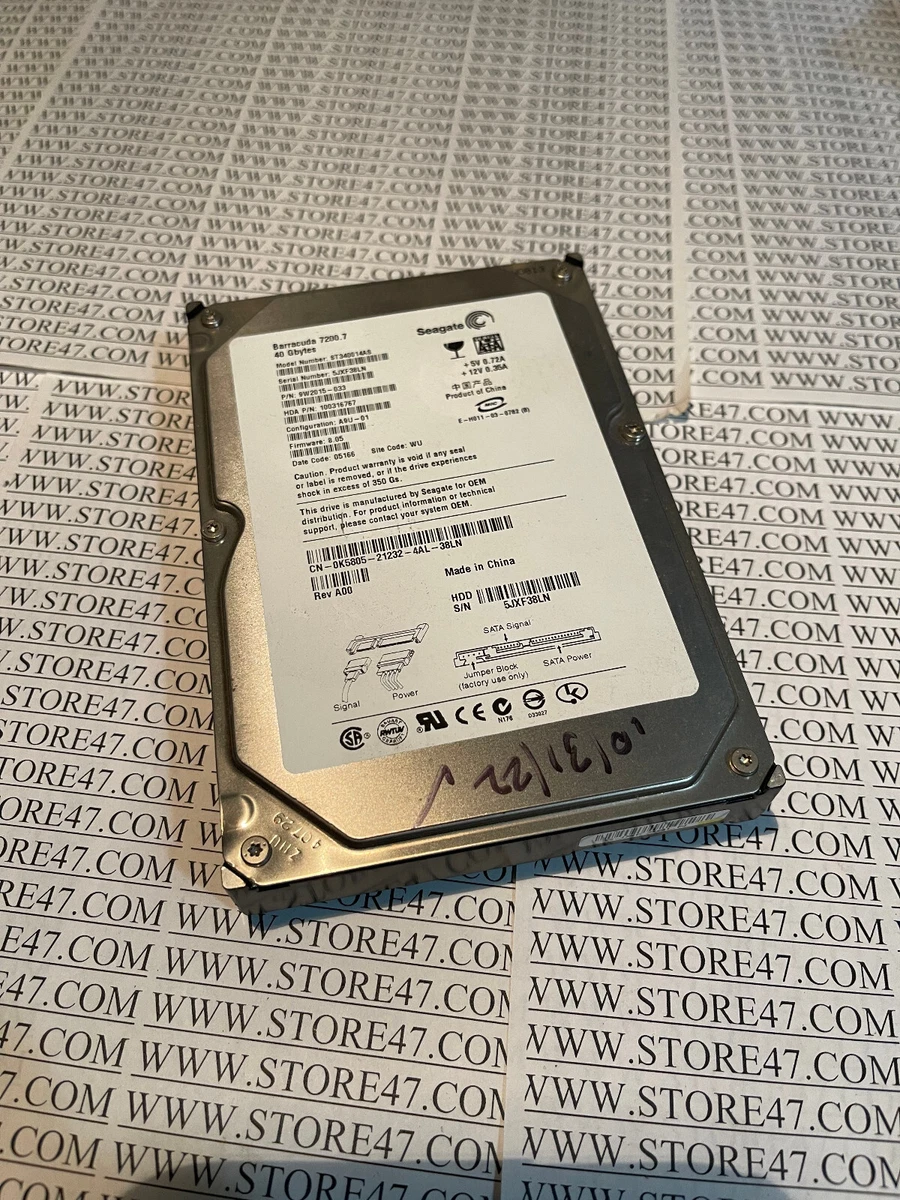Seagate 40 GB Internal Hard Disk Drives for sale | eBay