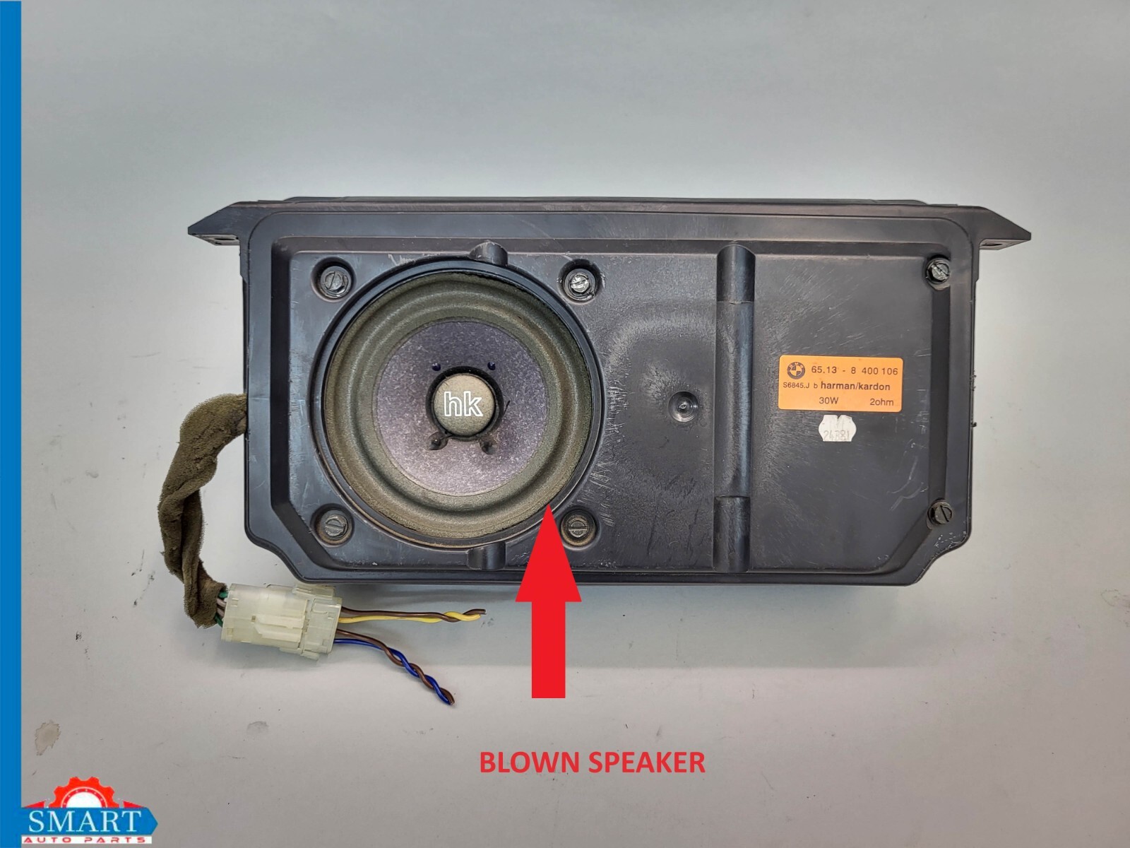 BMW Z3 Roadster Rear Subwoofer Speaker and Box Harman Kardon 9699 OEM