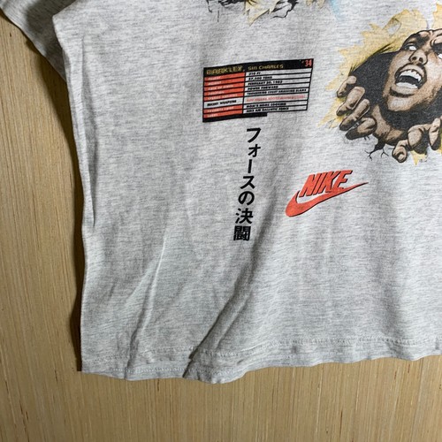 Vintage Nike Charles Barkley Shirt Youth Size Large Grey Short Sleeve Boy's 80's - Picture 6 of 14