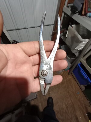 Diamond Tools > Logo Slip Joint Pliers N25 5.5'' Long Made In USA Vintage