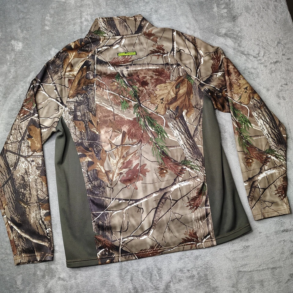 Pullover Under Armour Control de Olores Para Hombres Grande Realtree AP Camuflaje 1/4 Cremallera Foto 2 de 4