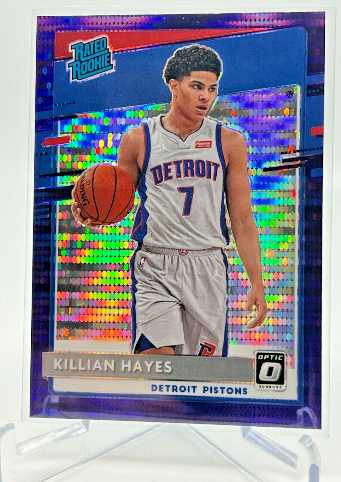 Killian Hayes RC PURPLE PULSAR SP 2020-21 Panini Optic RATED ROOKIE #157