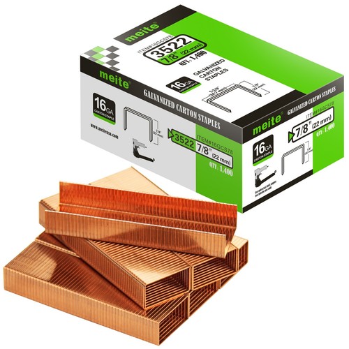 meite Carton Closing Staples 16GA 1-3/8" Crown for Cardboard Closer Packaging - Afbeelding 26 van 32