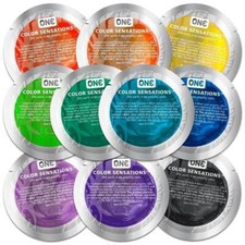 ONE Condoms Color Sensations Bulk Pack 25