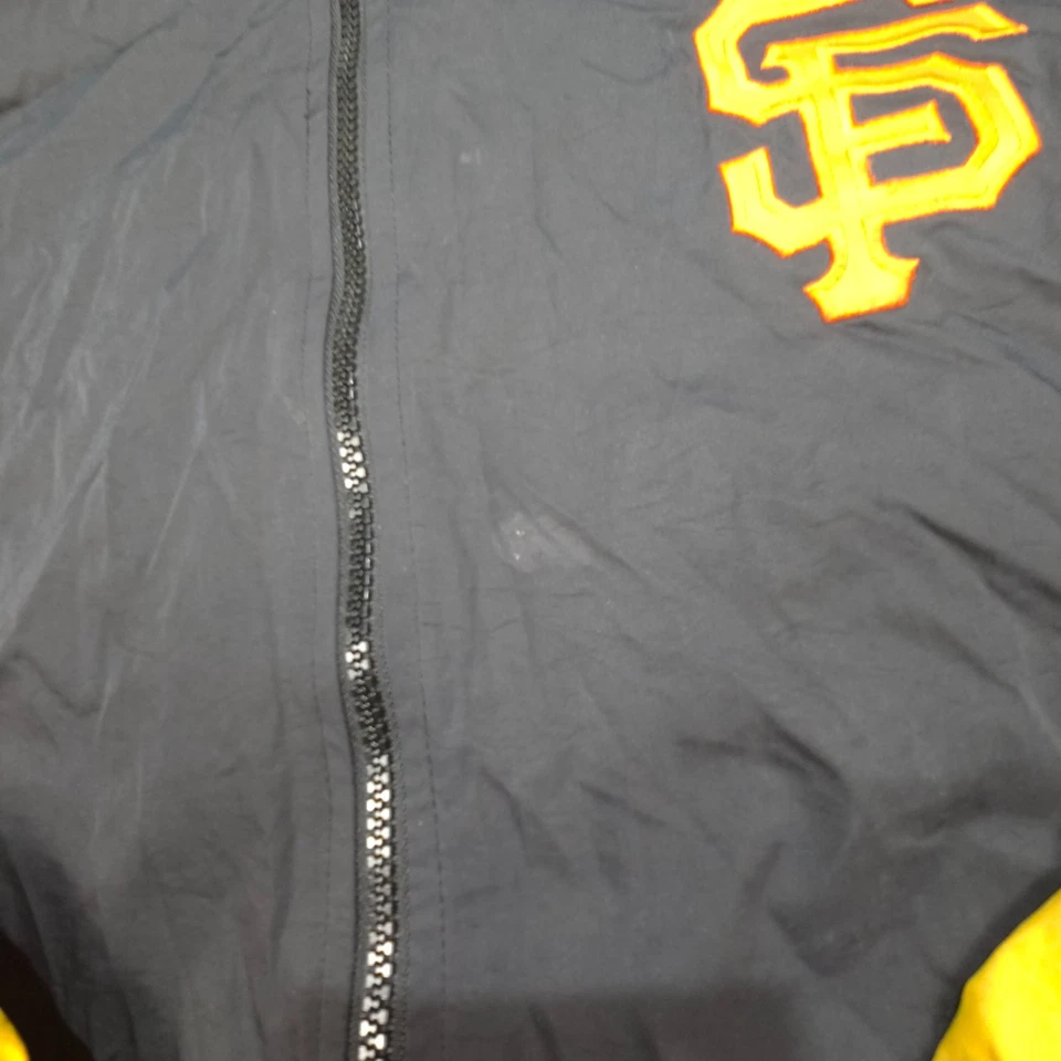 Chaqueta De Colección San Francisco Para Hombres XLARGE Negra Manga Larga Polar MLB Cremallera Talla XL Foto 4 de 4
