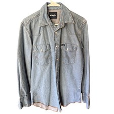 Men's Wrangler  Classic Denim Western Snap Shirt