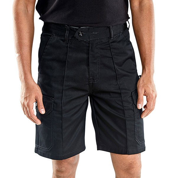 Beeswift Cargo Pocket Shorts Black Size 46