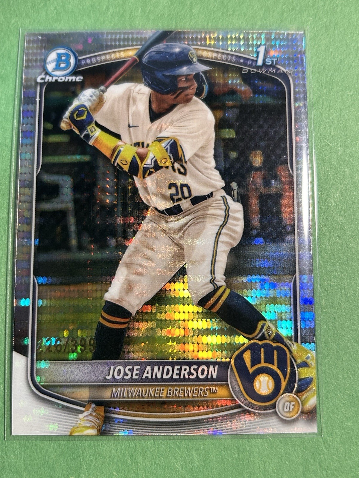 Jose Anderson #BCP-193 | 2025 Bowman Chrome 1st Bowman Pulsar Refractor /399