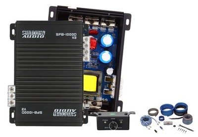 Sundown Audio SFB-1000D V2 1000 Watt RMS 1-Ohm Mono Car Amplifier+Amp Wire Kit