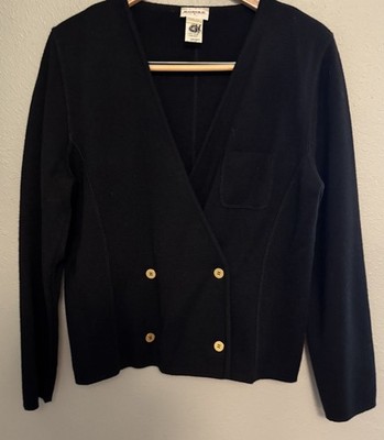 Vintage Rodier Double Breasted Women s Sweater, Made In France, Wool Blend