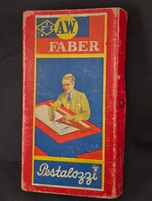 Vintage A.W. Faber “Pestalozzi” Colored Pencil Set Case – Mixed Brands
