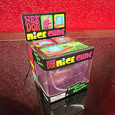 1pk Schylling Nee Doh Nice Cube Super Solid Squish Tactile Squeeze Toy Purple