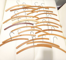 Wholesale Lot of 24 Antique Vintage Mixed Wooden Hangers