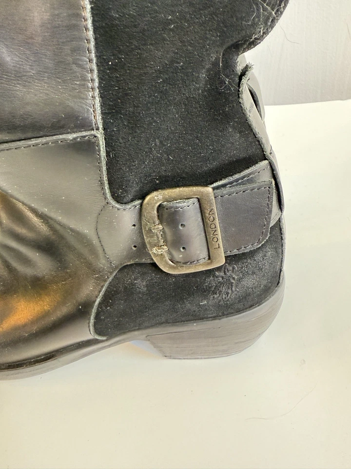 Botas Fly London hasta la rodilla de cuero y gamuza talla 40 Foto 4 de 4