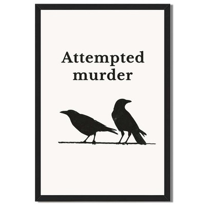Two Black Crows Wall Art Canvas Oil Paintings Reproduction