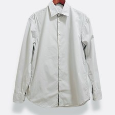 Giorgio Armani Collezioni Light Gray Cotton Long Sleeve Dress Shirt Size 15/38
