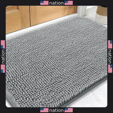 OLANLY Absorbent Dog Door Mat 30x20 - Non-Slip, Quick Dry, Grey Mud Mat