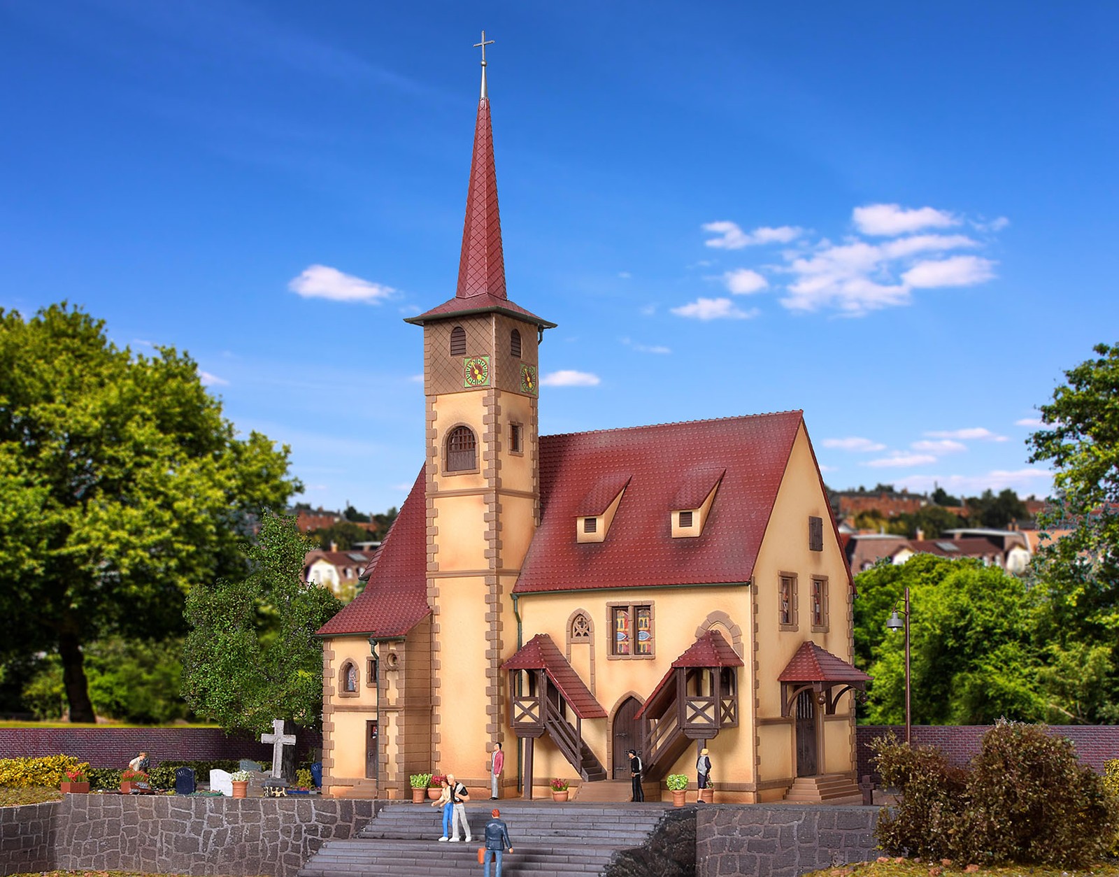 Vollmer 43769 - H0 Village Church Ditzingen - New