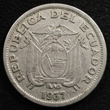 Ecuador 1 Sucre 1937, Coin, Inv#E898