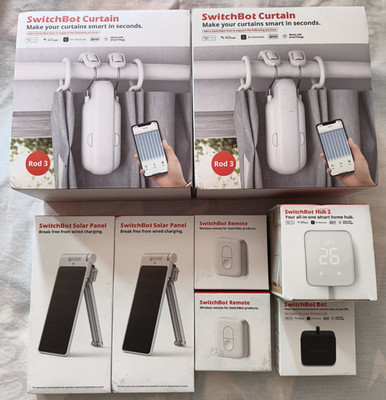 SwitchBot Vorhang 3 Dollar Matter Combo + Extras (Alexa, Hey Google, Hey Siri)