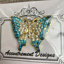 Blue Butterfly Needle Holder - Stitch Magnet - Accoutrement Designs Mag Friend