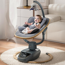 Trimigo Baby Swing for Infant to Toddler, 180  Adjustable 3D Electric Baby Swing