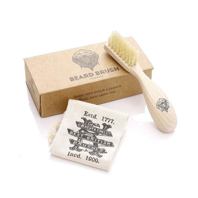 Kent Brushes BRD2 Handmade Beard Brush - Right-Handed 160mm