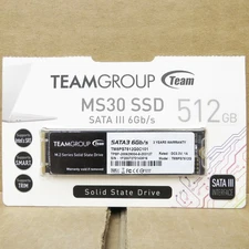 TEAMGROUP MS30 (M.2) SSD / 512 GB / SATA III / TLC 3D NAND Memory w/SLC Cache