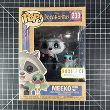 Funko Pop! Disney Pocahontas Meeko with Flit #233 BoxLunch Earth Day Exclusive.