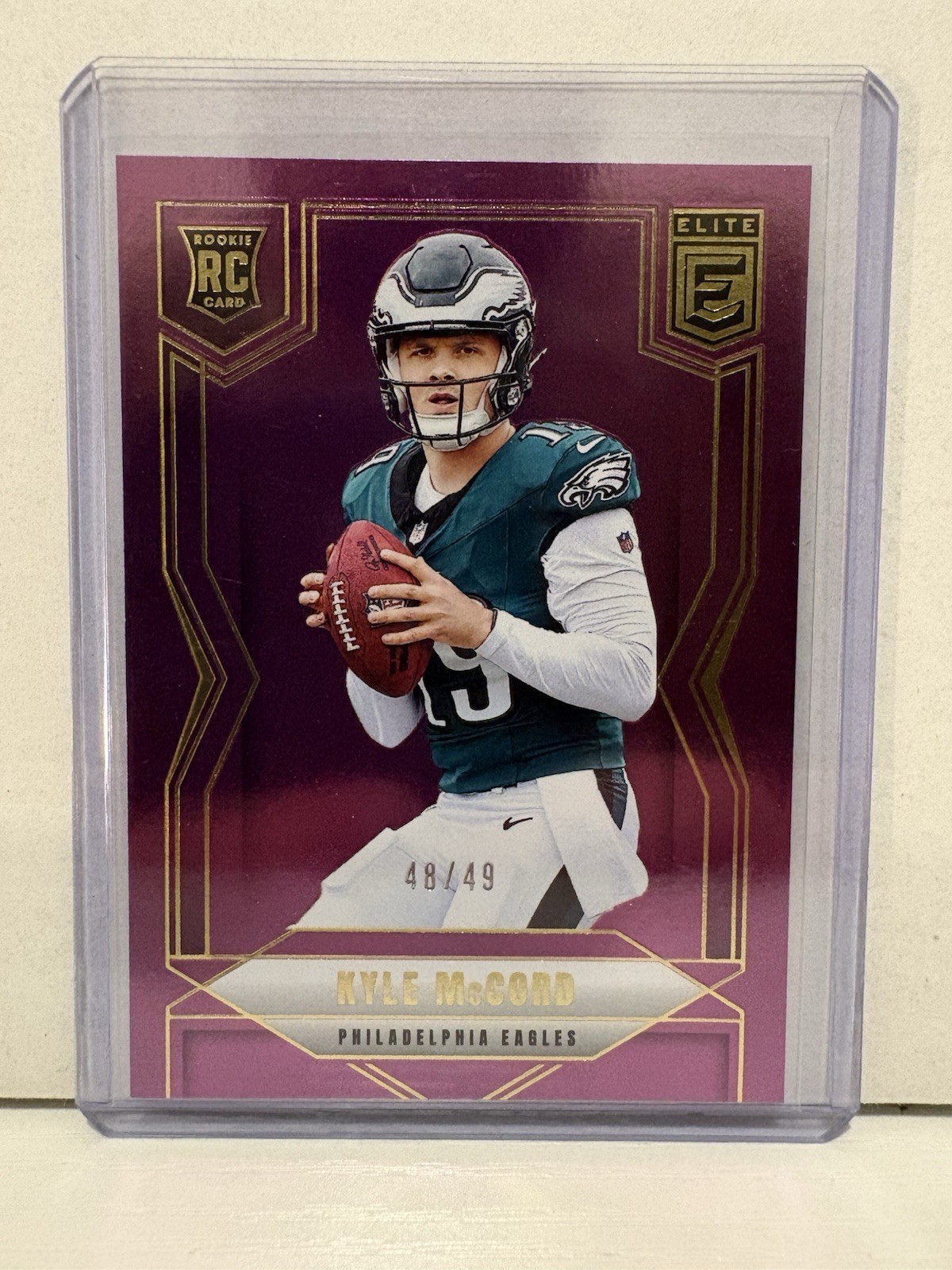 2025 Panini Donruss Elite - Rookies Kyle McCord #171 Purple /49 (RC)