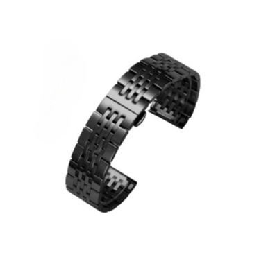 Premium Seven-Bead Stainless Steel Watch Band Strap Solid Metal Bracelet 12-24mm