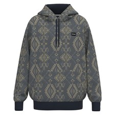 Hooey Men's Legendary Dark Navy Aztec Print Pullover Hoodie HH2614DKNV