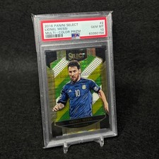 Panini Messi 2016 Select Soccer Card Multicolor PSA10 Authentic Rare