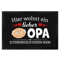 Hier Wohnt Ein Lieber Opa FußMatte XL In 40X60 Cm
