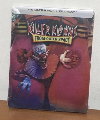Killer Klowns from Outer Space 4K Ultra HD Blu-Ray Steelbook New Unopened Sealed