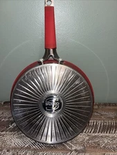 T-FAL 18/10 stainless steel 9.5 inch frying pan red Camping