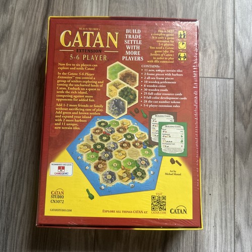 [NEW SEALED] Settlers of Catan 5-6 Player Extension - Picture 2 of 6