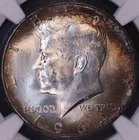 1964 P Kennedy Half Dollar NGC MS64, Toned, FREE SHIPPING