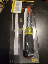 NEW Klein Tools 32809MAG 9-in-1 Pass Through Magnetic Multi-Nut Driver SAE