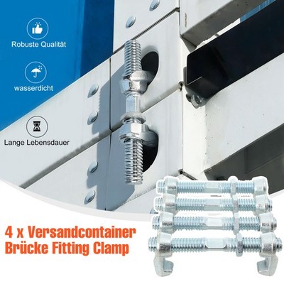 4PCS Shipping Container Bridge Fitting Clamp Container Fasteners for Sea Cans US