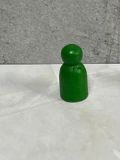 1983 TIME The Game - Replacement Wooden Token Green